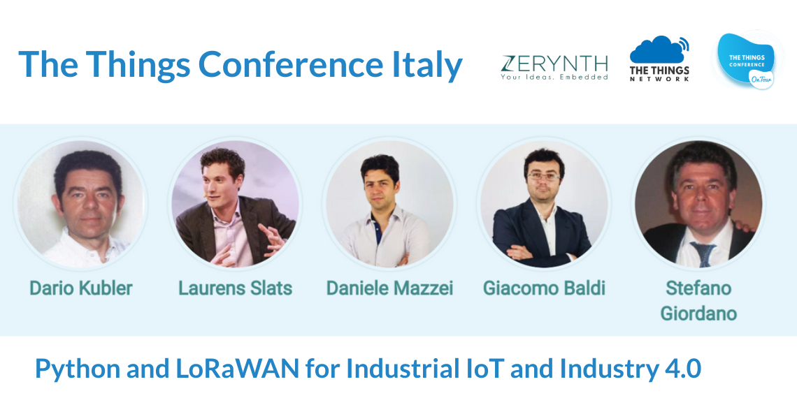 Speakers of “The Things Conference Italy” – learn about LoRaWAN and Python for Industrial IoT